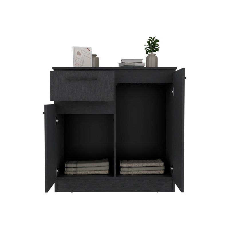 Commode Carlin, chambre à coucher, noir