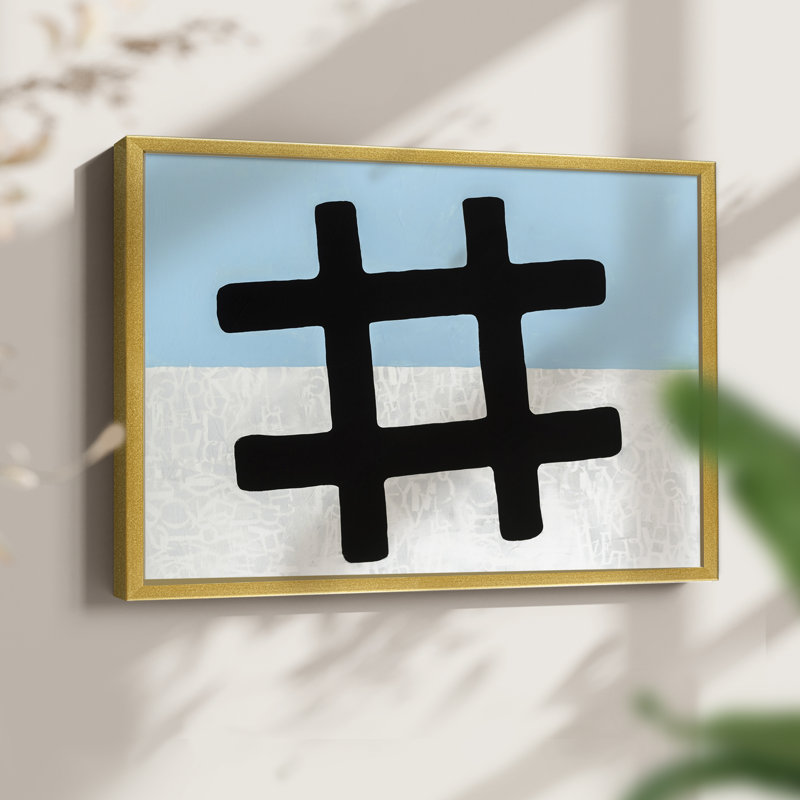 Hashtag -Framed Print - Restickable, 11" H x 14" W