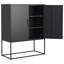 Armoire de rangement robuste en acier avec portes magnétiques