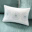 Housse de lit de jour pour lit simple 6 pièces, bleue, réversible avec motif en médaillon, avec housse, 3 taies décoratives et coussins décoratifs bleus, taille,