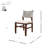 Orla Dining Table Set With Upholstered Rope Back Dining Chairs