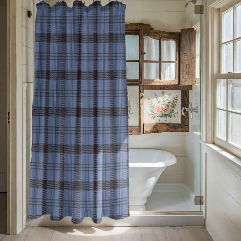 Earth Stripes - Rideau de douche Premium, H 74 po x l 71 po