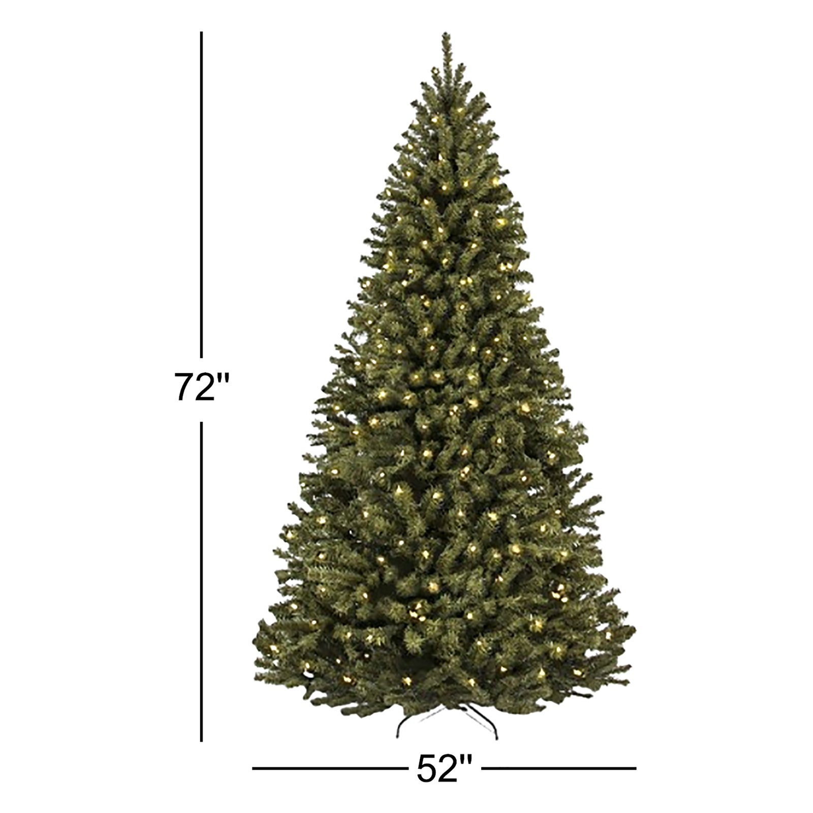 Cashmere Flocked Pre-Lit Spruce Christmas Tree, 6ft