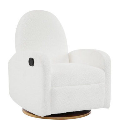 Fauteuil inclinable, pivotant et pivotant 360, beige