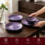 Service de table en grès brillant 12 pièces Sonoma Swirl (sans tasse), service pour 4-131127847