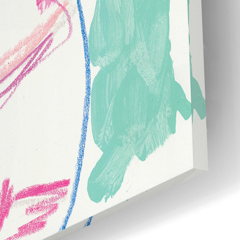 «Table de chevet Blooms in Water» par Kait Roberts, art mural en verre acrylique, H 16 po x l 12 po x P 0,13 po