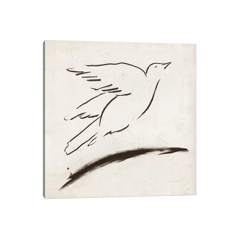 Bird II by Tom Reeves - Wrapped Canvas Painting, 45.72 cm H x 45.72 cm W x 1.91 cm D