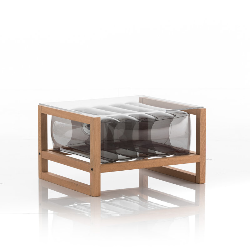 Yoko Rectangular Outdoor Coffee Table , 70cm cm W 62cm cm D, Black