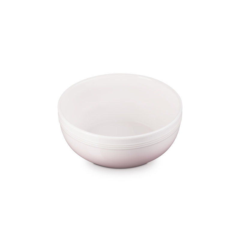 Le Creuset Stoneware Coupe Snack Bowl, Pink, 20cm