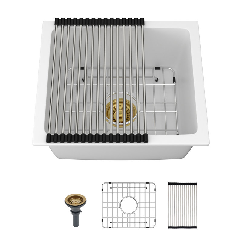 Évier en quartz durable de conception moderne pour une cuisine silencieuse