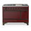 Cuisinière à carburant double de 48 pouces avec 5 brûleurs scellés, plaque chauffante et comptoir bourgogne de Majestic III Series (propane liquide, garniture brunie)