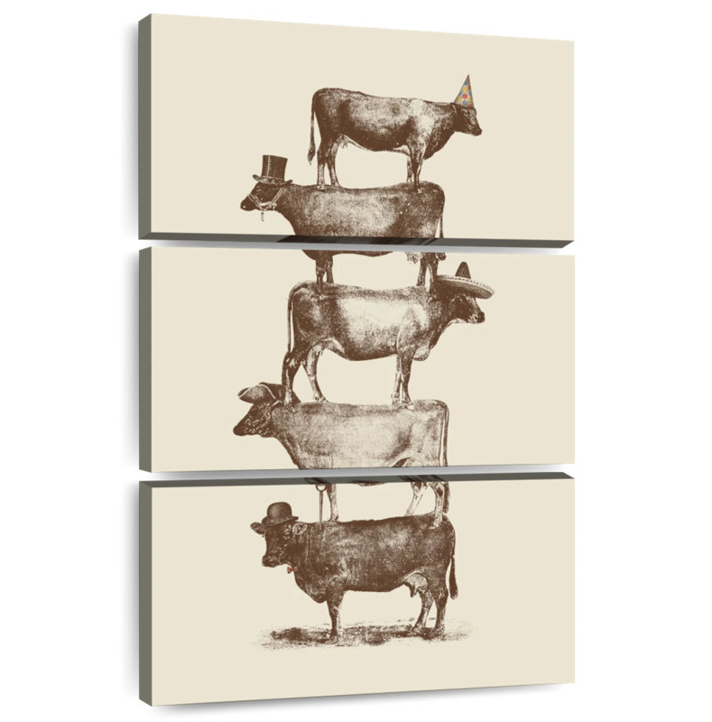 Ketti Cow Cow Nuts, 57" H x 36" W