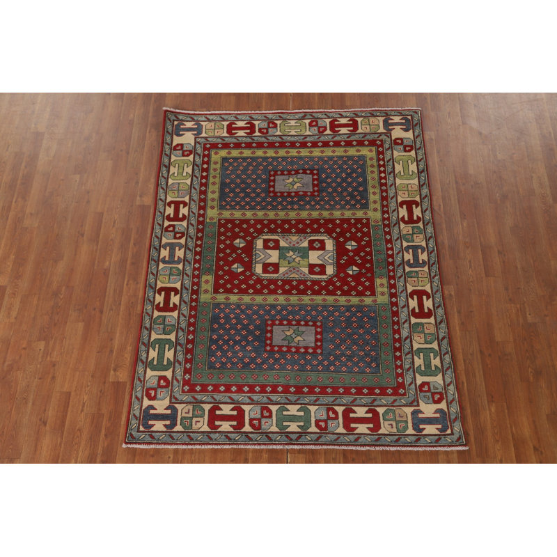 Tapis oriental géométrique Kazak 5