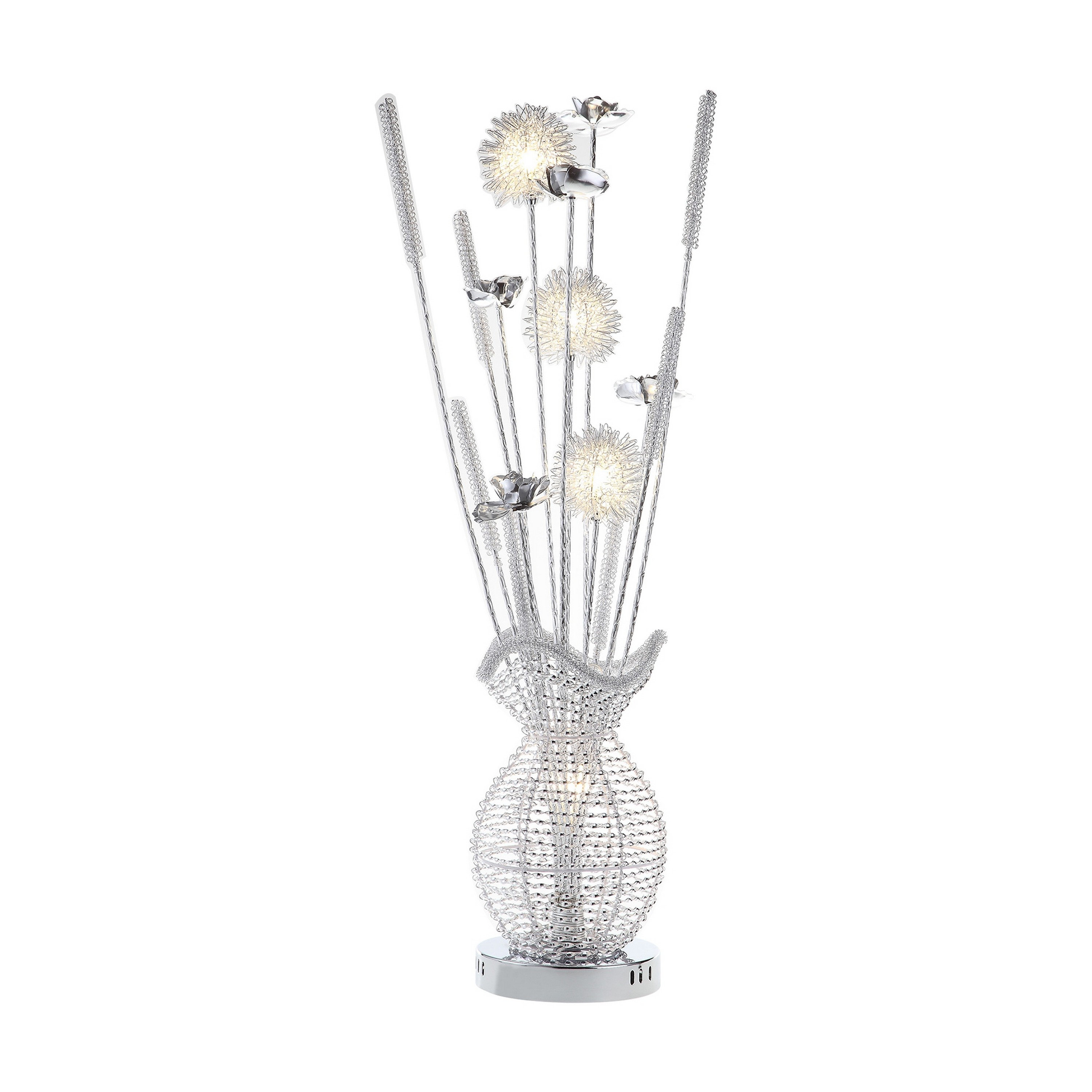 Benjara Bella Metal Accent Lamp | Wayfair - Metallic Accent Lamp