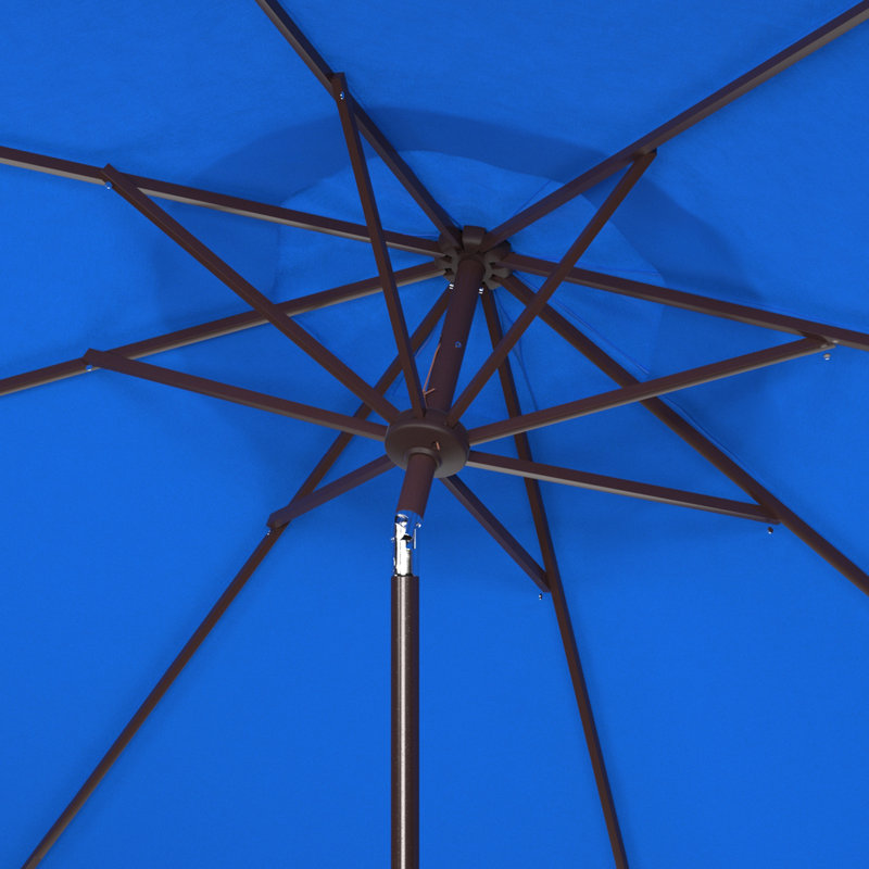 Parasol de marché de 8,4 pi x 8,4 pi Argentina, Bleu pacifique / Blanc