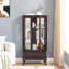 Armoire vitrée avec porte vitrée Curio-2035765947