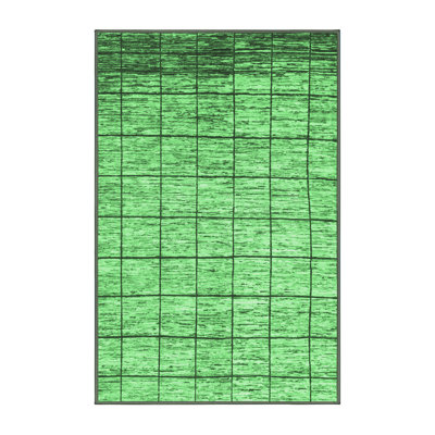 Washable Plaid Indoor Rug