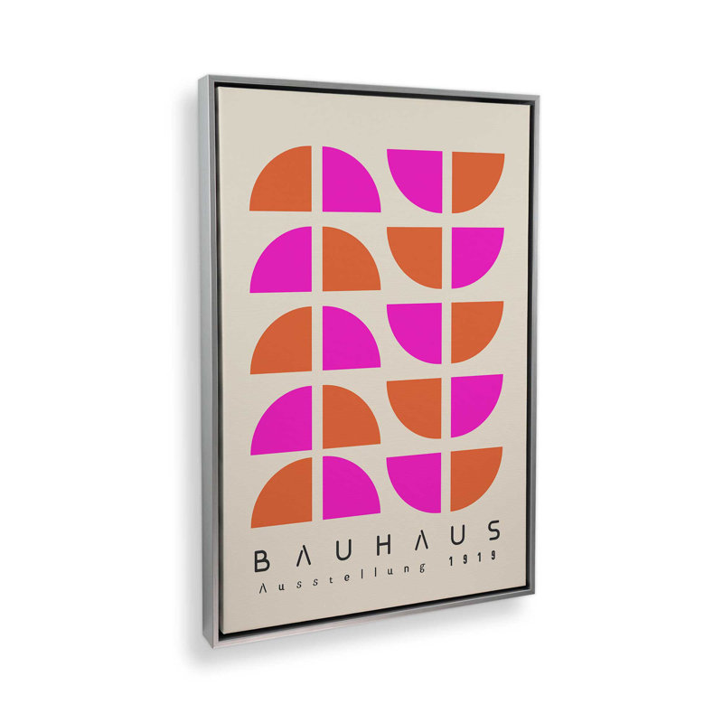Impression sur toile Bauhaus Pop, H 18,75 po x l 12,75 po, Chrome poli