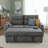 58-inch Chenille Pull Out Sofa Bed-951555281