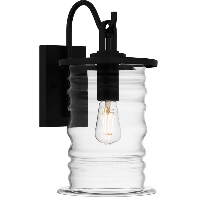 Lanterne murale d'extérieur 1 lumière Aamorah, H 17 po x l 8,5 po x P 11,25 po
