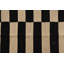 Tapis noir et blanc 3 pi 5 po x 5 pi Petrella