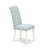 5 Piece Dining Room Furniture Set Includes a Rectangle Dining Table with V-Legs and 4 Baby Blue Linen Fabric Upholstered Chairs, Multi-Color-564018333
