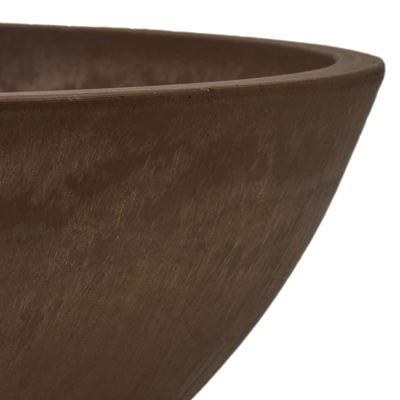 Pot à fleurs Haven, Chocolat, H 4,5 po x l 12 po x P 12 po