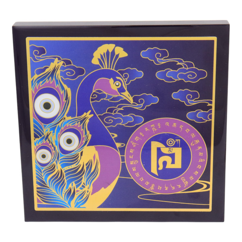 Plaque de paon magique