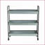 Étagère en métal galvanisé à 3 niveaux 35 x 12,5 x 40 pouces | Style campagnard