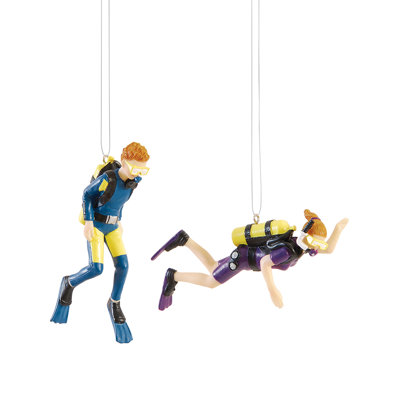 Ensemble d’ornement à figurine suspendue à plongée 2 pièces