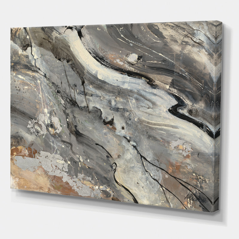 Fire and Ice Minerals V - Reproduction d'art sur toile tendue, H 30 po x l 40 po x 1,5 po