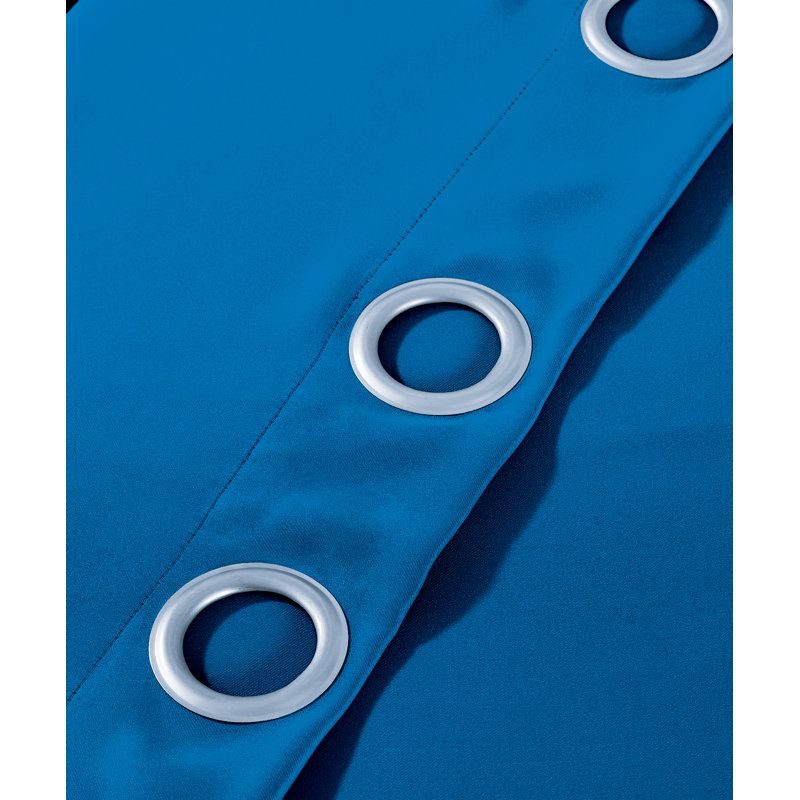 Solid Blackout Curtain Panel, Snorkel Blue, 54" W x 84" L