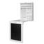 Bureau convertible flottant avec huche