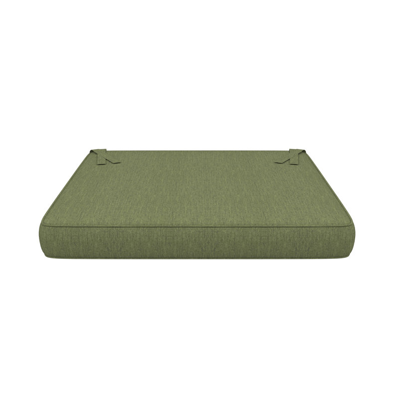 Sunbrella Indoor/Outdoor Dining Chair Cushion, Sunbrella® Canvas Fern, 21" W x 19" D