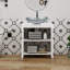 Meuble-lavabo simple 30 po avec lavabo moderne autoportant-447063794