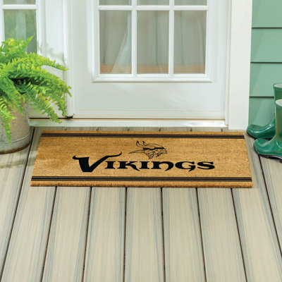 Minnesota Vikings Large One Color Coir Mat, 36"x24"