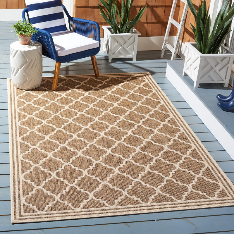 Tapis d'intérieur / extérieur à motif géométrique Adler, Rectangle 2 pi 2 po x 4 pi