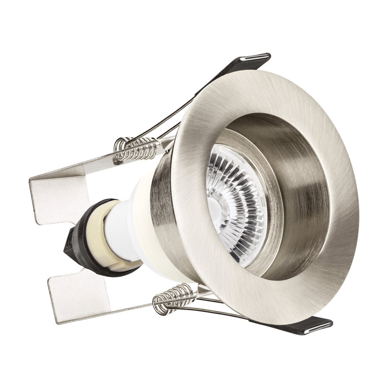 3.3" LED Recessed Lighting Kit, Satin Nickel