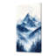 «White Blue Anza I - White Mountain Large Wall Art», reproduction d'art sur toile encadrée Moody-2139284444-2139284446