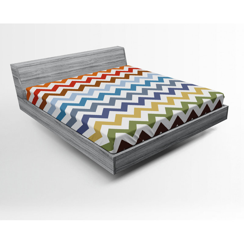 Microfiber Fitted Sheet, Queen Fitted Sheet, Surreal Abstract