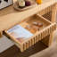 Console moderne 59,05 po avec tiroir pour le hall d'entrée avec un design à rayures verticales unique pour le vestibule du vestibule, NATURE-1222755784