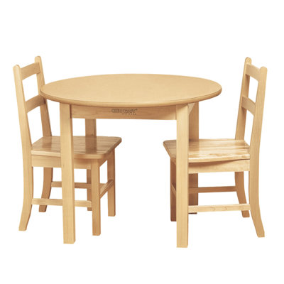 Wood Round Kids Writing Table
