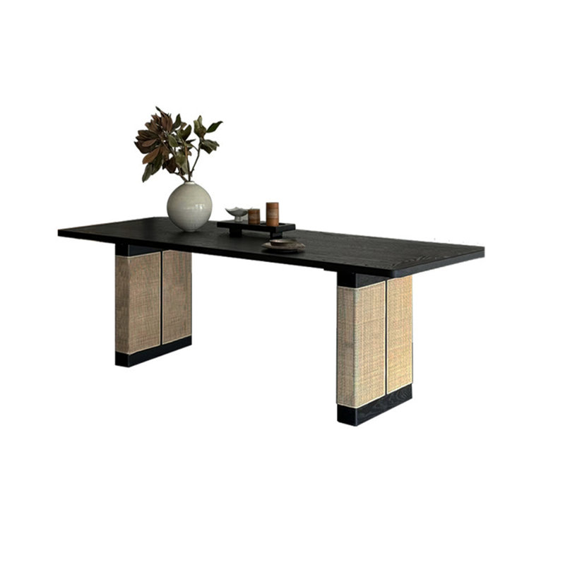 Table de salle à manger Wabi-sabi, H 29,52 po x L 70,86 po x l 31,49 po