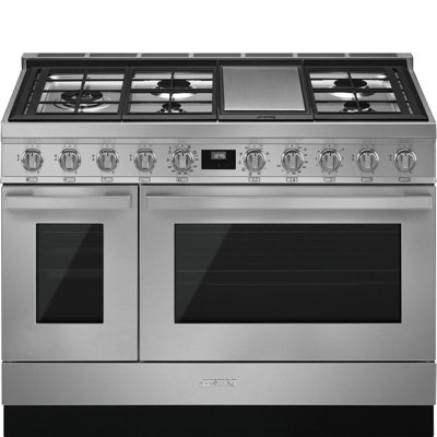 SMEG Portofino 48" 5.9 cu ft. Freestanding Dual Fuel Range