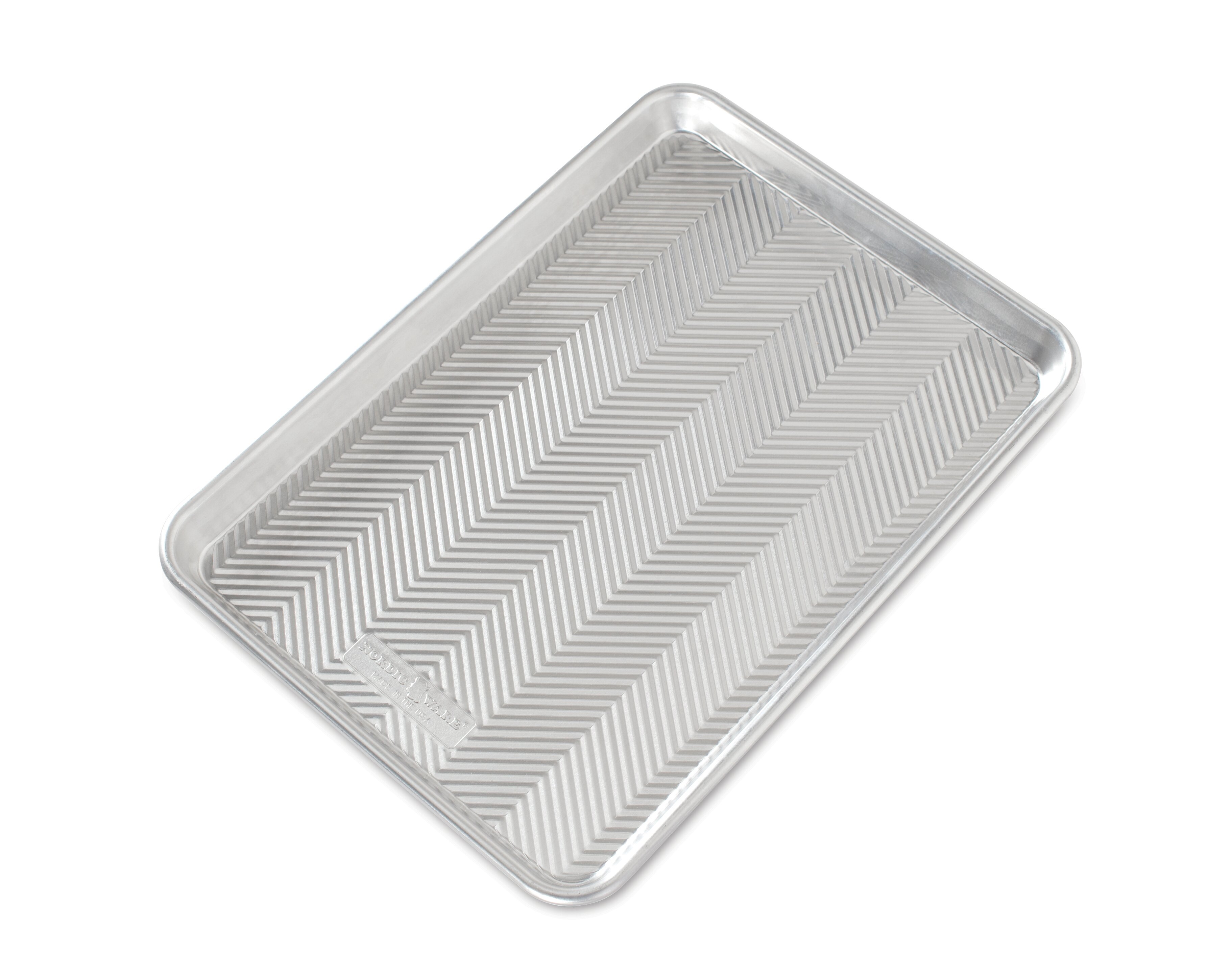 Nordic Ware Naturals Aluminum 3 Piece Sheet Pan Set, Jelly Roll, Quarter Sheet and Eighth Sheet Pans, Size: 13 inch x 18 inch