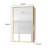 Metal Framed White Cabinet