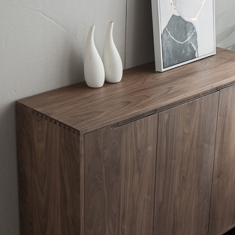 Armoire de rangement pour chaussures en noyer