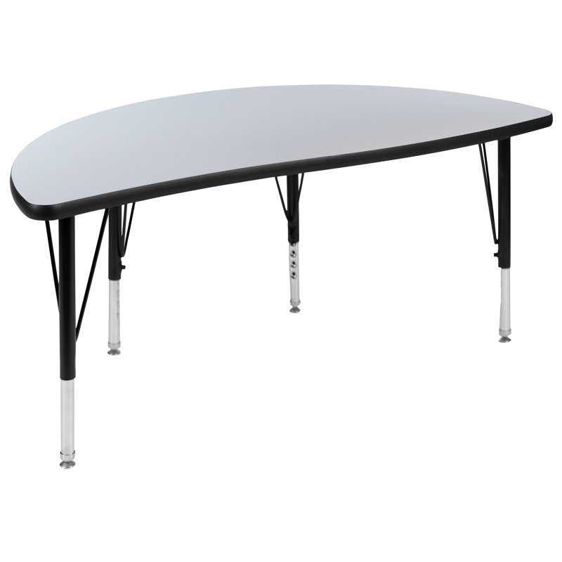 Table d'activité Goddard, Gris, Oui, L 47,5 po x P 48 po x H 16,25 po - 25,25 po