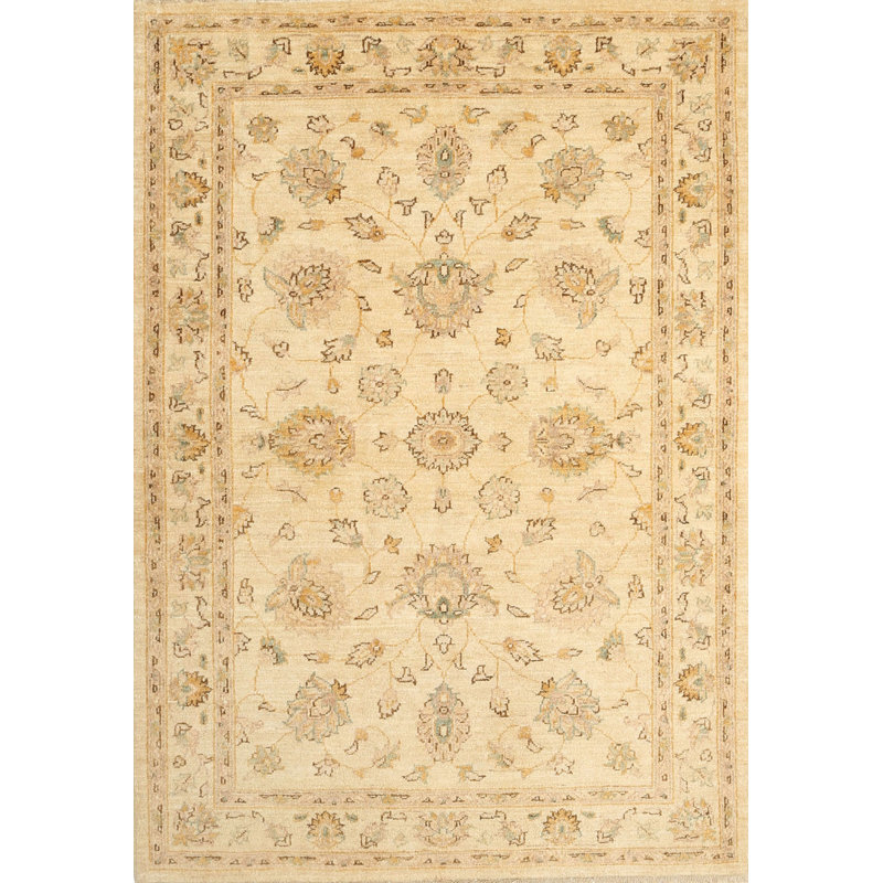 Tapis traditionnel beige / brun Yerres, Rectangle 5 pi x 8 pi
