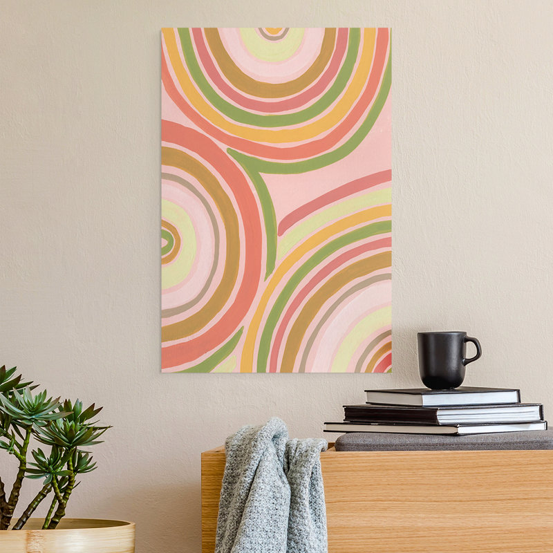 Abstrait arc-en-ciel II - reproduction de toile seulement - non encadrée, 36" H x 24" W